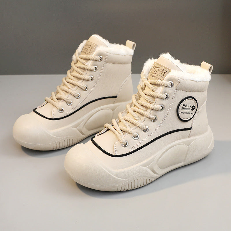 Damen Hochkomfortable Winter Sneakers mit isolierendem Fleece-Futter
