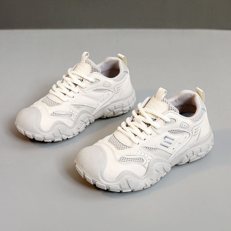 Damen Sportliche Sneakers mit atmungsaktivem Mesh-Obermaterial und strapazierfähiger Laufsohle