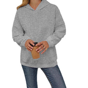 Damen Oversize Kapuzenpullover mit strukturiertem Design