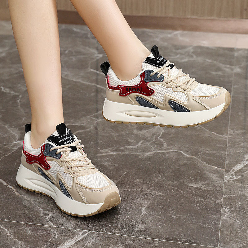 Damen Sportliche Sneaker mit atmungsaktivem Mesh-Obermaterial und dämpfender Laufsohle