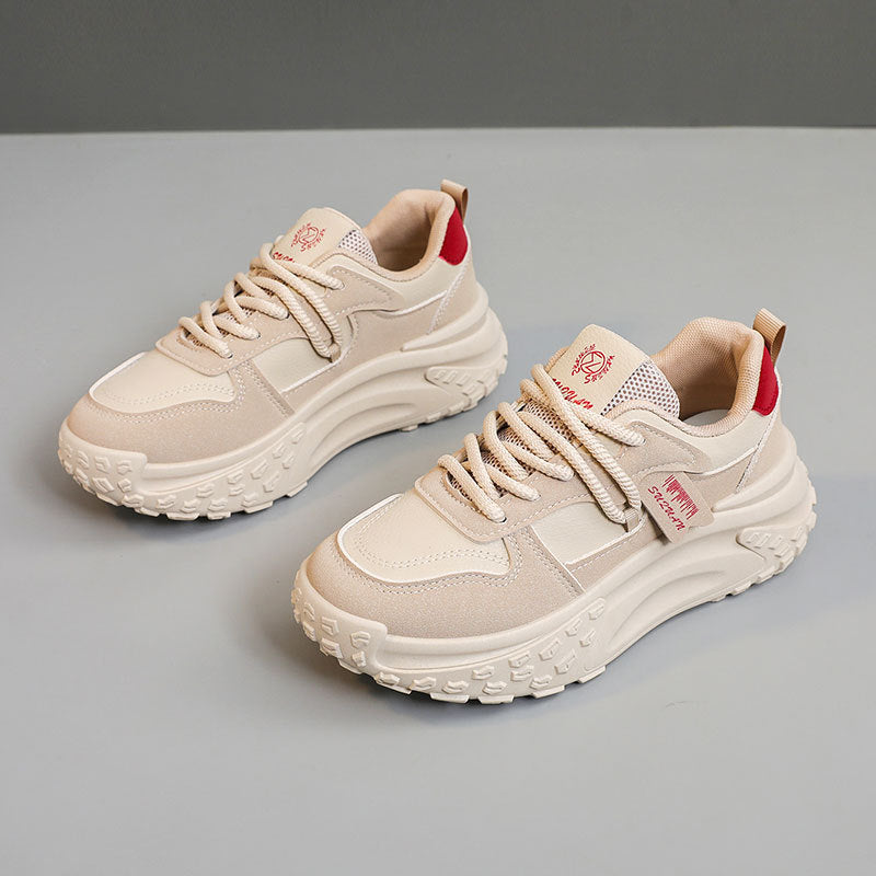 Damen modische Chunky Sneakers mit atmungsaktivem Mesh-Obermaterial
