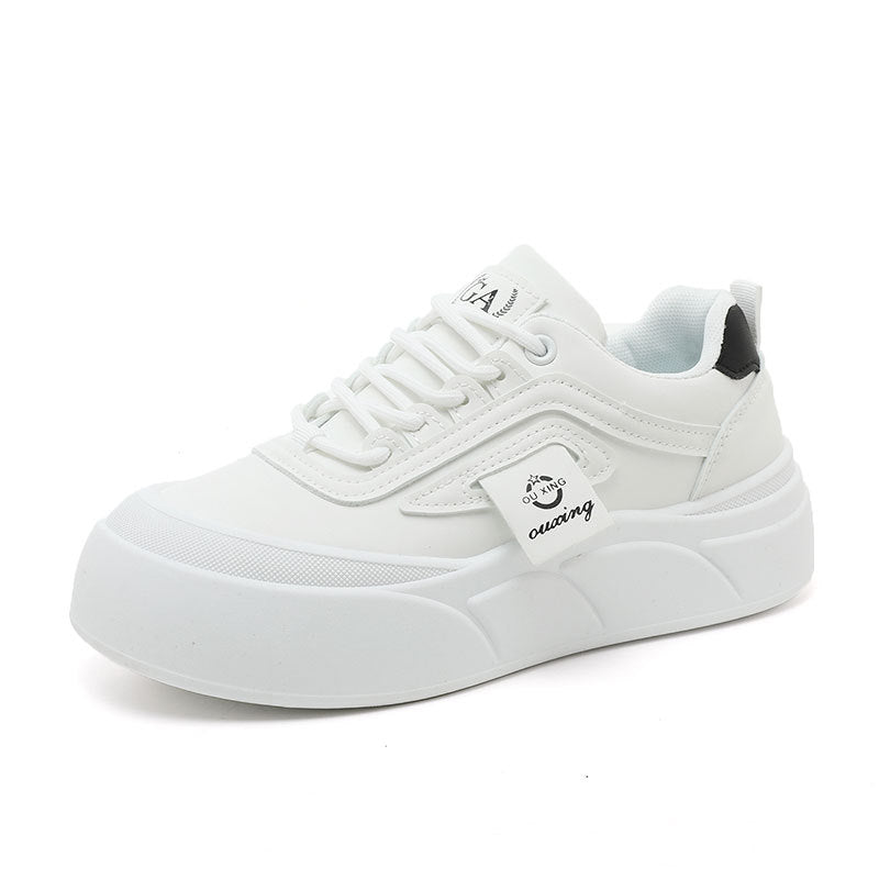 Damen modische Plateau Sneakers mit Sportprofil und atmungsaktivem Obermaterial
