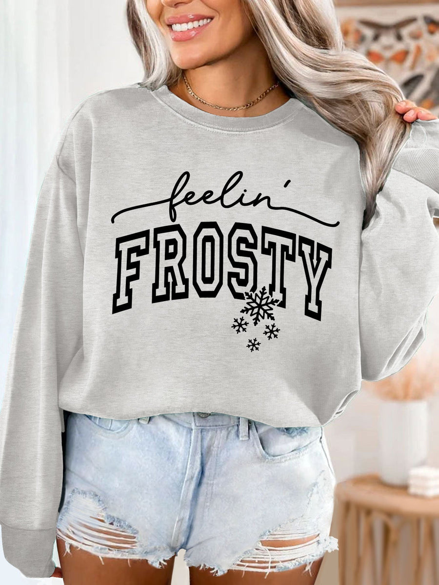 Damen Sweatshirt mit grafischem Aufdruck