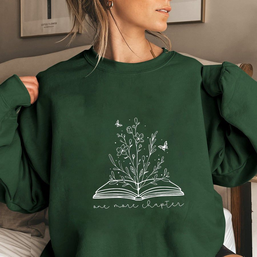 Damen Sweatshirt mit elegantem Blumendesign und inspirierendem Aufdruck