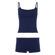 Damen Unterwäsche-Set mit Spaghettiträgern und bequemen Shorts Drune