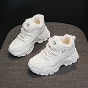Damen Winterliche High-Top Sneakers mit weichem Fleece-Futter