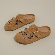 Damen Clogs mit niedlichem Tiermotiv und verstellbarem Riemen