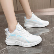 Damen Lauf-Sneaker mit atmungsaktivem Mesh-Obermaterial und dämpfender Sohle