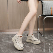 Damen Sportliche High-Top Sneakers mit rutschfester Gummisohle und hohem Tragekomfort