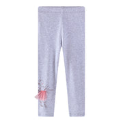 Mädchen Leggings mit niedlicher Ballett-Tüllapplikation Drune