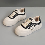 Damen modische Plateau Sneakers mit Sportprofil und atmungsaktivem Obermaterial