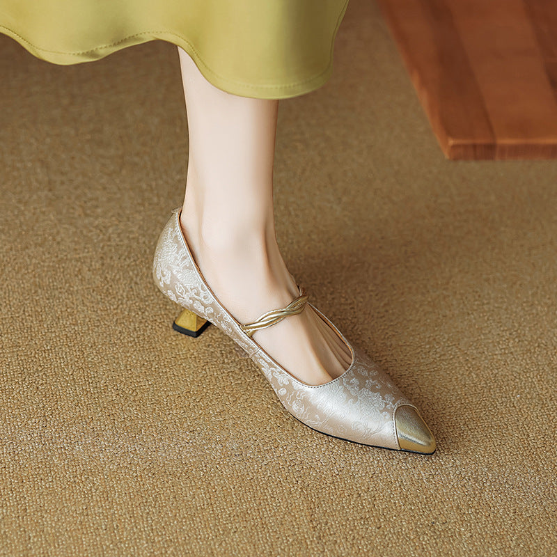 Pumps mit Kitten-Heel für Damen