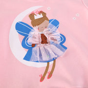 Mädchen Sweatshirt mit verspieltem Prinzessinnen-Motiv Drune