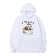Damen Kapuzenpullover mit maritimem Design und inspirierendem Druck