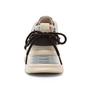 Damen Sportliche Chunky Sneakers mit exklusivem Mustermix und strapazierfähigem Obermaterial
