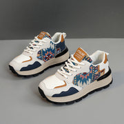 Damen Sportliche Sneakers mit einzigartigem Tribal-Muster und atmungsaktiver Mesh-Oberfläche