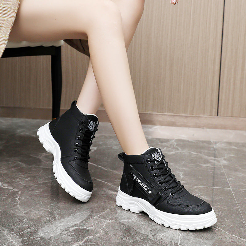 Damen modische High-Top Sneakers mit strapazierfähigem Obermaterial und optimaler Dämpfung