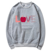 Damen Sweatshirt mit kreativem Love-Motiv