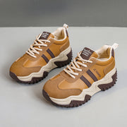 Damen Sportliche Chunky Sneakers mit rutschfester Sohle und atmungsaktiver Oberflächenstruktur