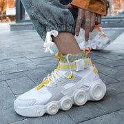 Damen Streetwear High-Top Sneakers mit innovativem Riemensystem