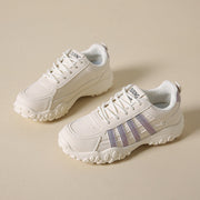 Damen Sportliche Sneakers mit rutschfester Laufsohle und atmungsaktivem Obermaterial