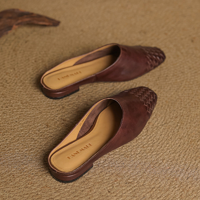 Nora | Damen Leder Mules mit stilvollem Look