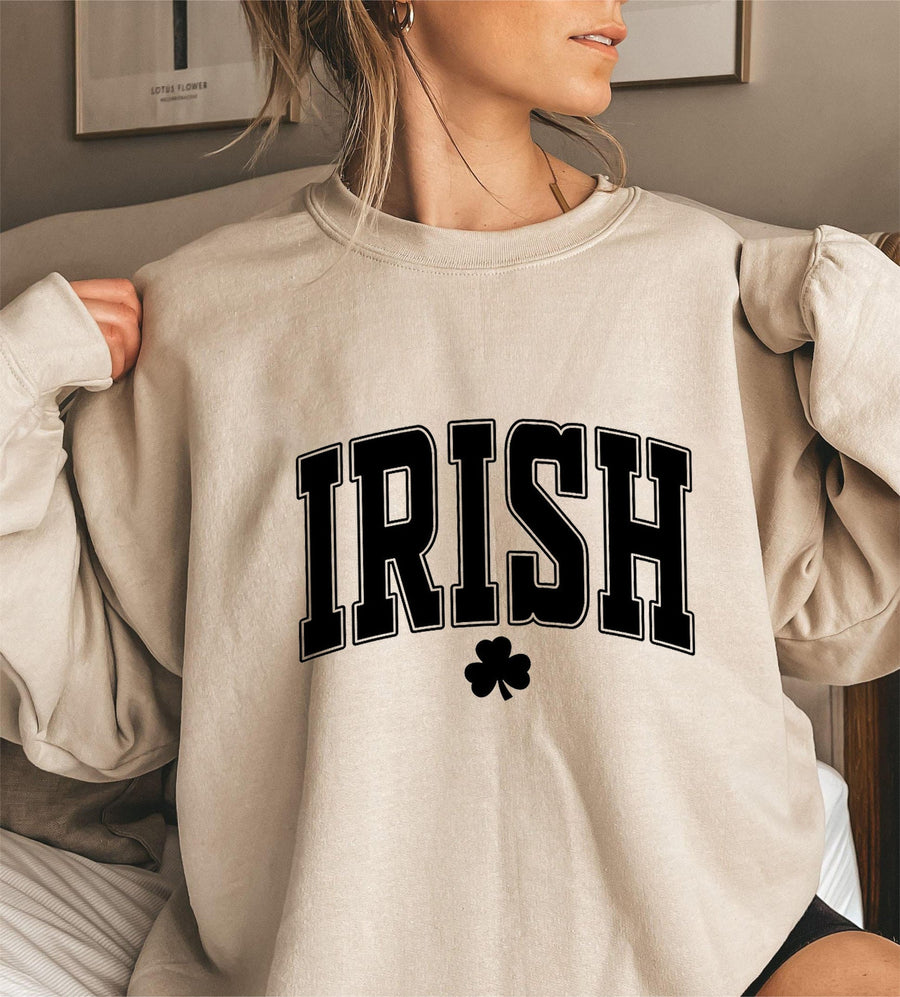 Damen Sweatshirt mit aktuellen irischen Design-Highlights
