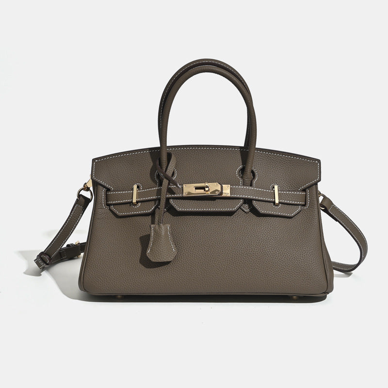 Jana | Damen Leder Schultertasche – Strukturierte Handtasche Rindsleder Crossbody für Büro 2026