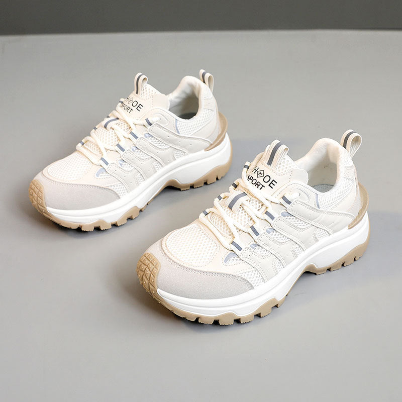 Damen Sportliche Schnürsneaker mit atmungsaktivem Obermaterial