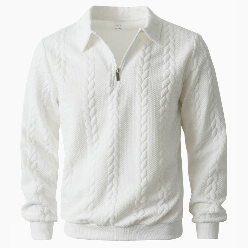 SIMONE™ | ELEGANTES POLOHEMD MIT VIERTELREIẞVERSCHLUSS AUS STRICK