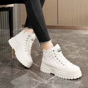 Damen modische Winterstiefel mit rutschfester Sohle und kuscheligem Innenfutter