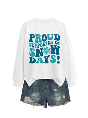 Damen Sweatshirt mit kreativem Aufdruck und lässigem Schnitt