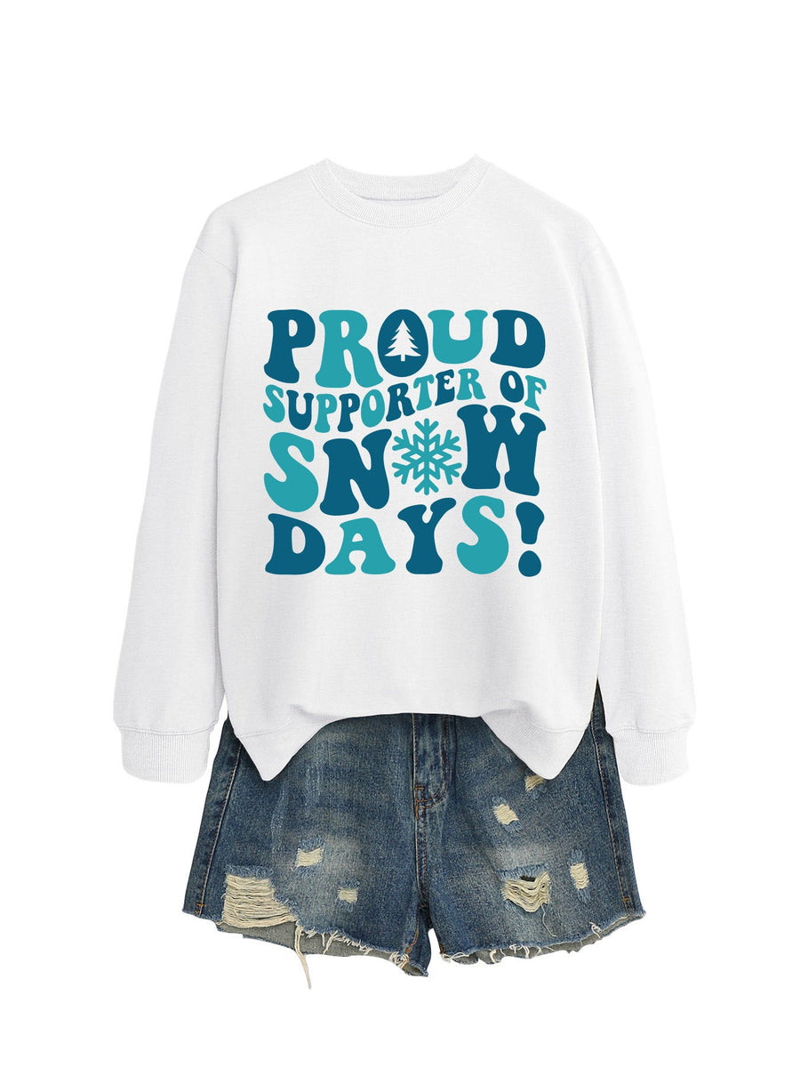 Damen Sweatshirt mit kreativem Aufdruck und lässigem Schnitt