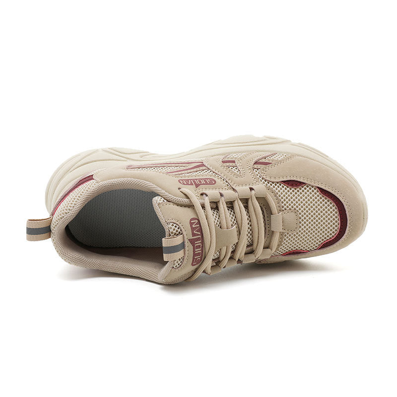 Damen modische und bequeme Sneakers mit atmungsaktiver Netzoberfläche