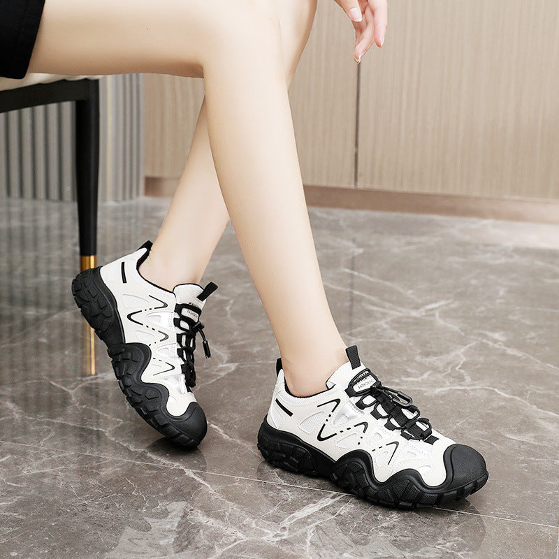 Damen sportliche Allrounder Sneakers mit atmungsaktivem Mesh-Obermaterial und rutschfester Sohle