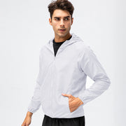 Herren leichte Laufjacke mit atmungsaktiven Eigenschaften und reflektierendem Design Heidi-Mode