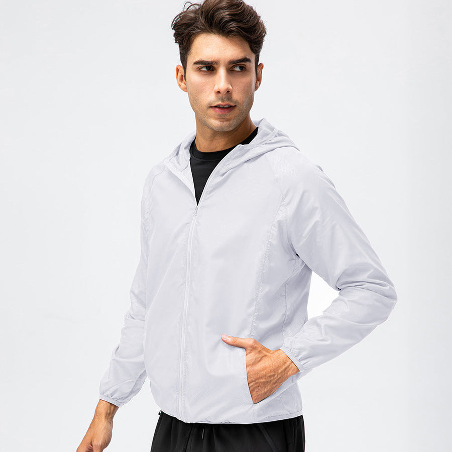 Herren leichte Laufjacke mit atmungsaktiven Eigenschaften und reflektierendem Design Heidi-Mode