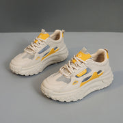 Damen sportliche Chunky Sneakers mit atmungsaktiven Netzeinsätzen und dämpfender Sohle