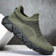 Damen Strick-Sneaker mit hohem Kragen und rutschfester Sohle