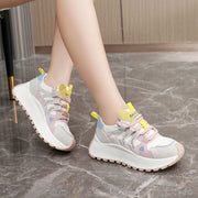 Damen Sportliche High-Top Sneakers mit trendiger Dämpfung und atmungsaktiver Oberflächenstruktur