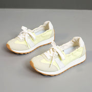 Damen Sportliche Sneakers mit elastischem Einstieg und dämpfender Laufsohle