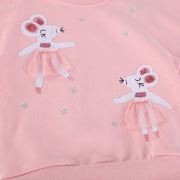 Mädchen Sweatshirt mit Tüllrock und niedlicher Tierstickerei Drune