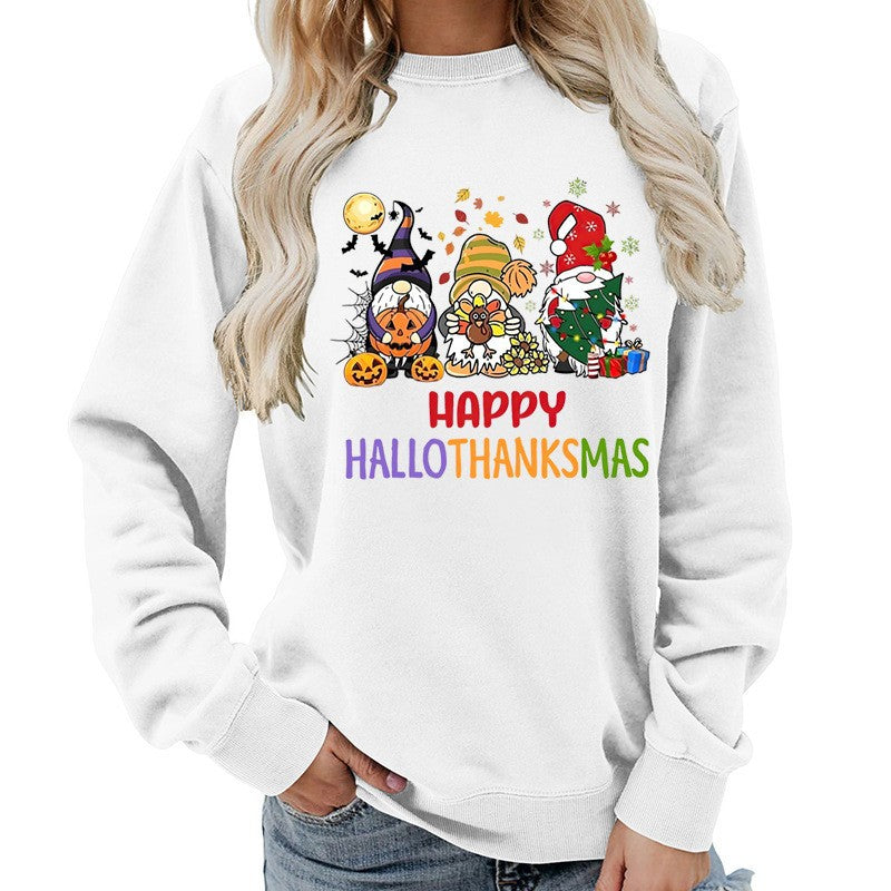Damen Sweatshirt mit fröhlichem Feiertagsdesign