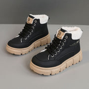 Damen High-Top Winterstiefel mit isolierendem Kunstfellfutter und rutschfester Sohle