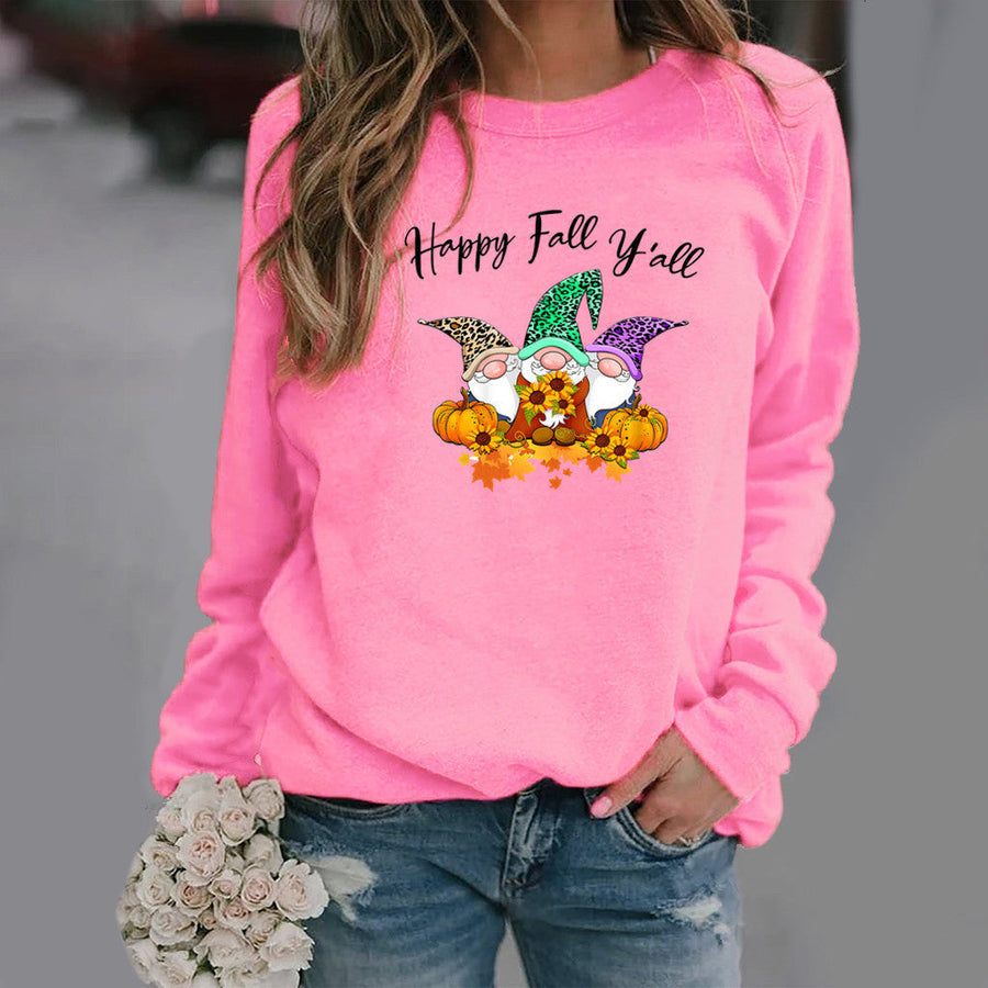 Damen Sweatshirt mit Herbstmotiv und gemütlichem Schnitt