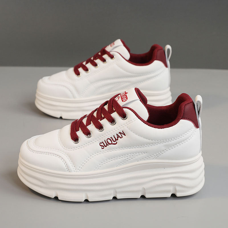 Damen modische Sneaker mit komfortabler Plattform-Sohle