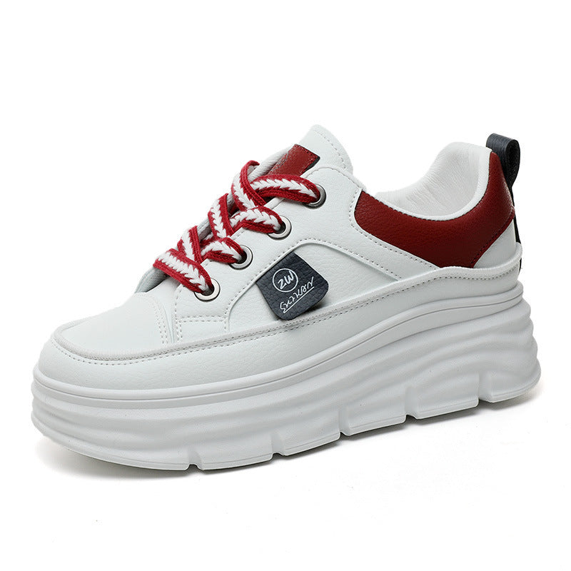 Damen modische Plateau-Sneaker mit verstärkter Dämpfung