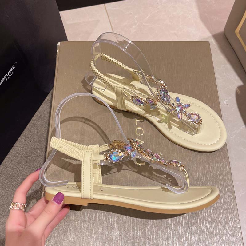 Hanna | Glitzernde Sandalen mit Strass