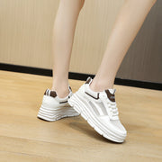 Damen elegante und bequeme Sneakers mit erhöhter Laufsohle