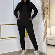 Damen Sportliches Lounge-Set mit Kapuze und praktischen Taschen